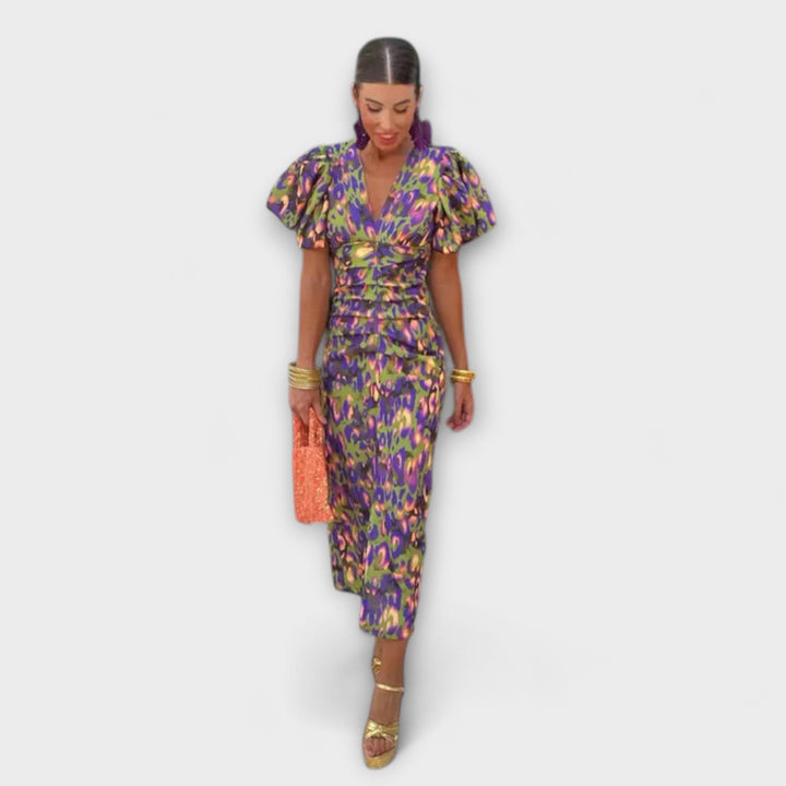 Vanessa | Elegant V-Neck Dress