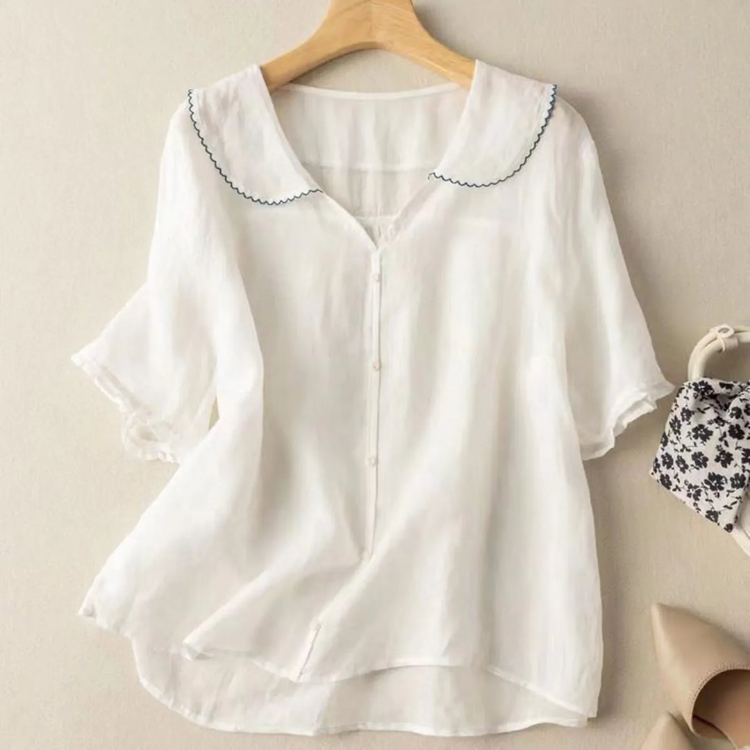 Adele | Lightweight Linen Blouse