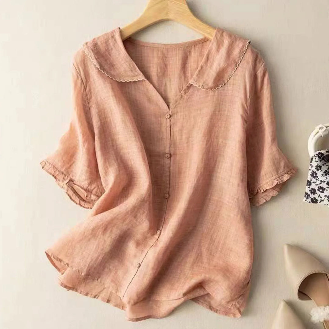 Adele | Lightweight Linen Blouse
