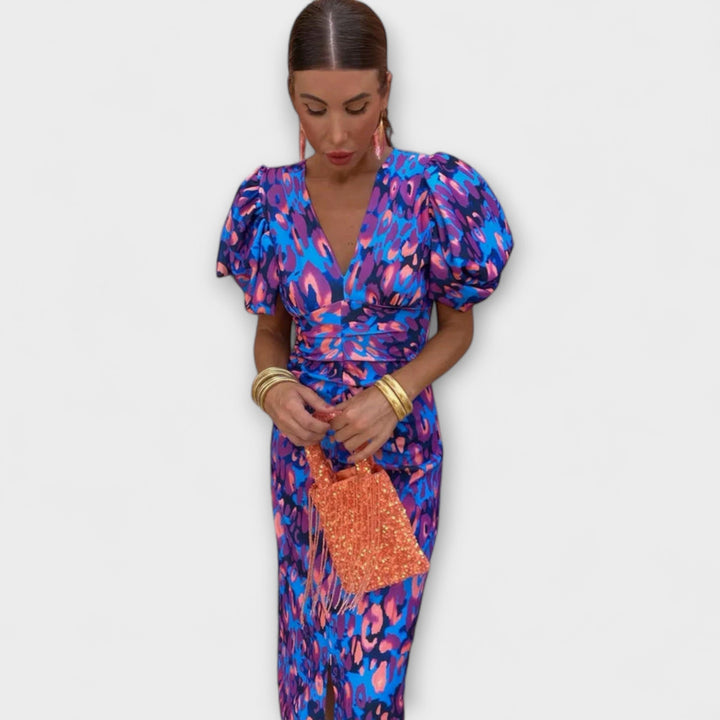 Vanessa | Elegant V-Neck Dress