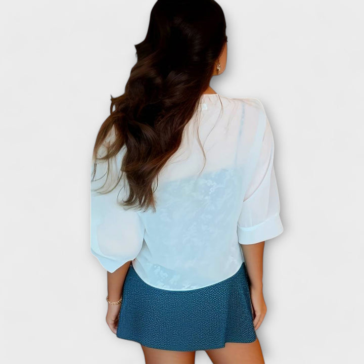 Olivia | Blouse with open front
