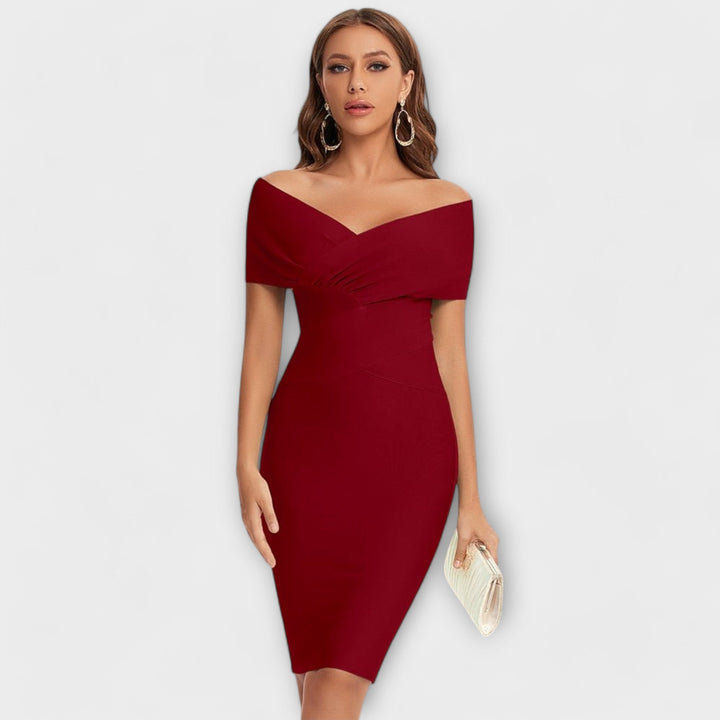 Annelise | Elegant dress with V-neck