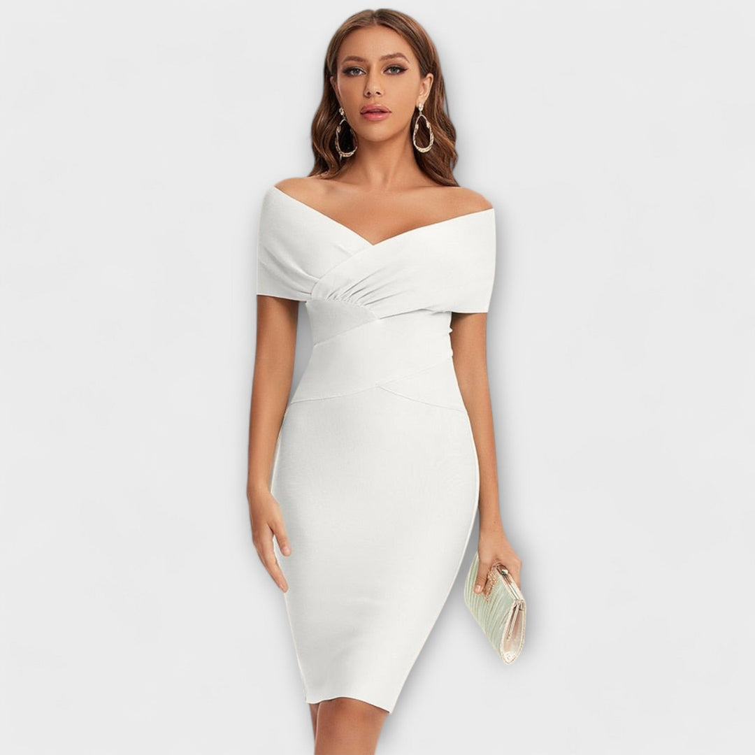 Annelise | Elegant dress with V-neck