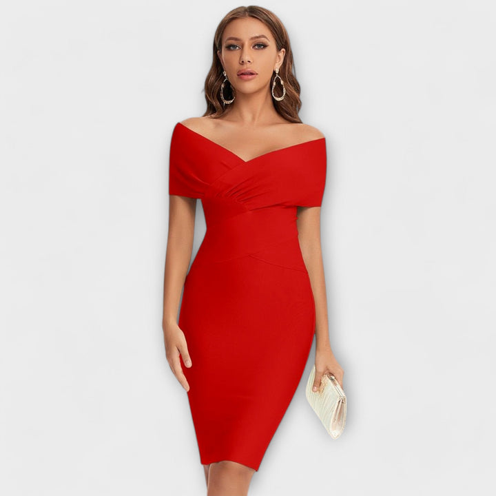 Annelise | Elegant dress with V-neck