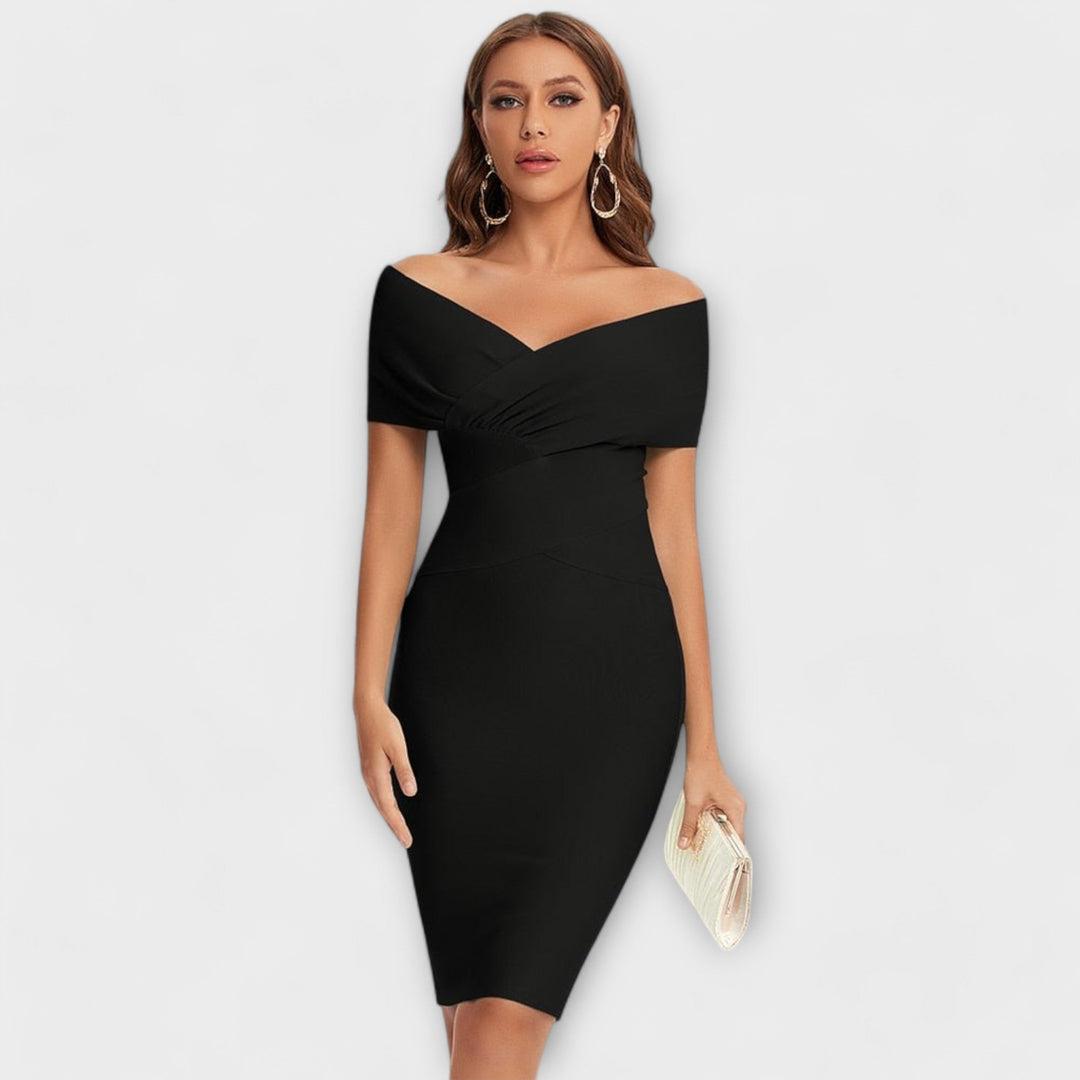Annelise | Elegant dress with V-neck