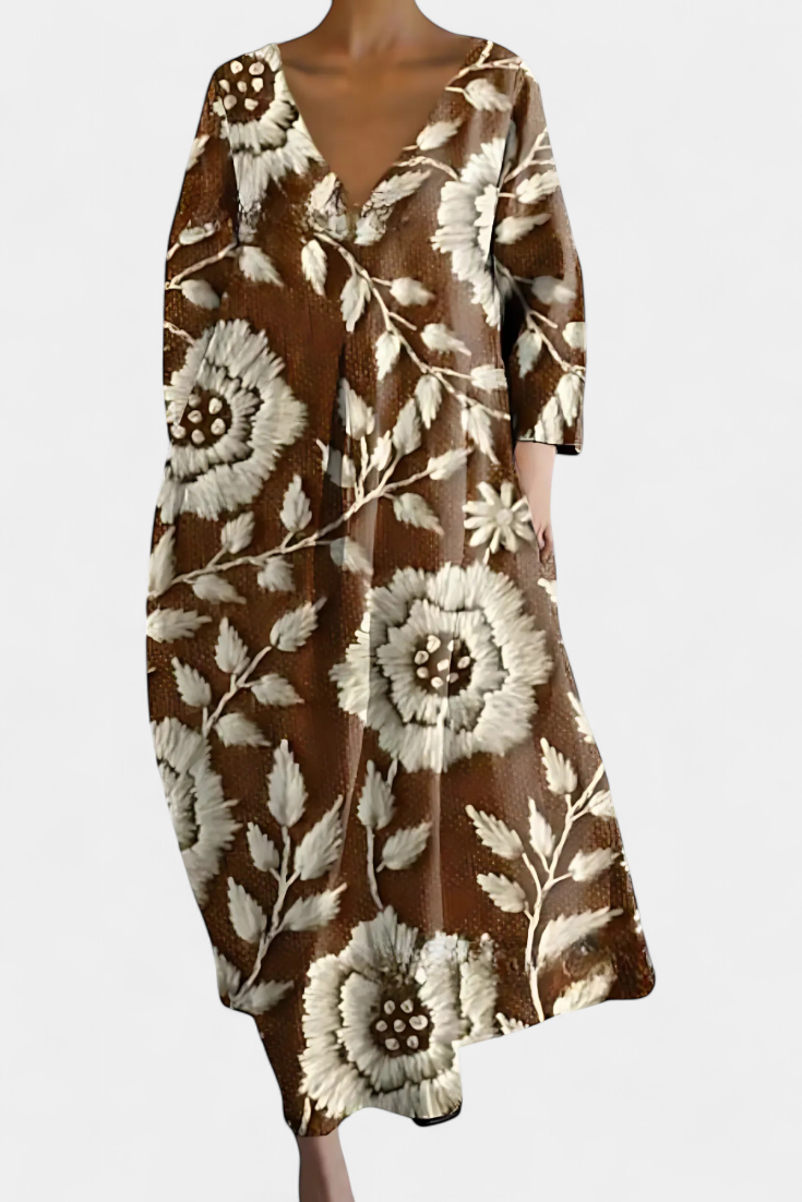 Serena™ | Colourful Linen Summer Dress