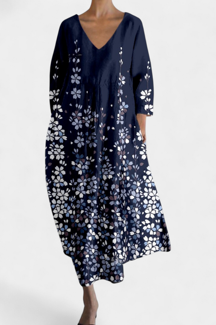Serena™ | Colourful Linen Summer Dress