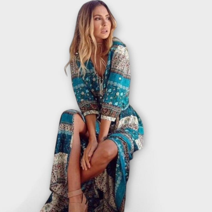 Cariba | Boho midi dress
