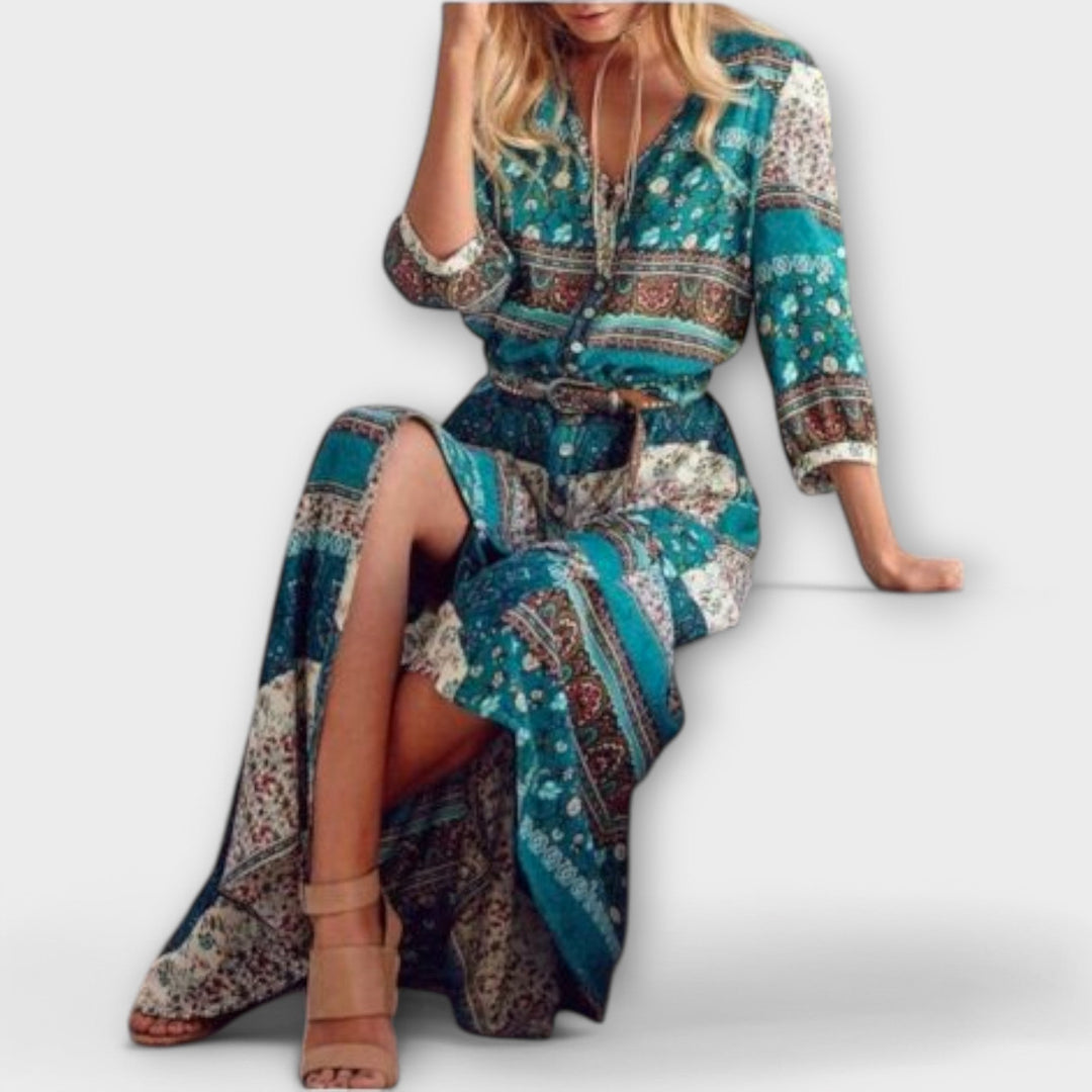 Cariba | Boho midi dress