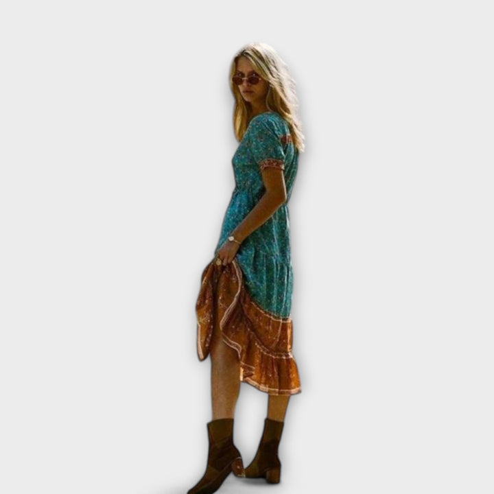 Ranya | Boho midi dress