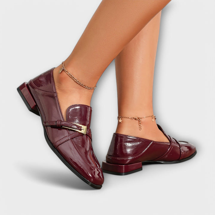 Isabel - Burgundy Loafers