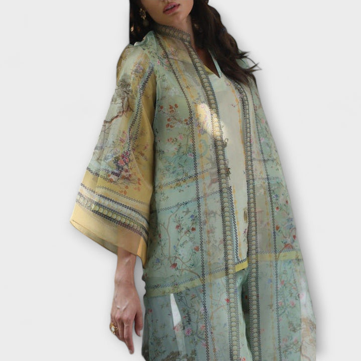 Maria – Digital Print Set with Flared Sleeves