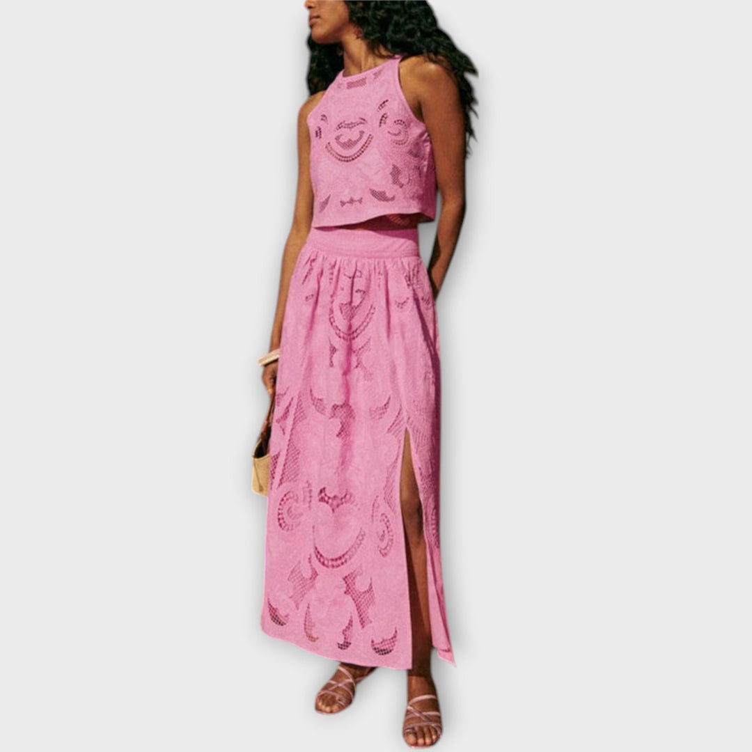 Milla – Statement Cut-Out Lace Co-Ord