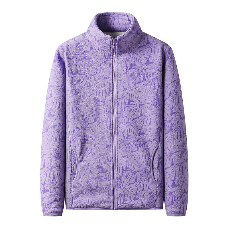 Kalla™ | Camo-Style Fleece Jacket with Shearling Lining