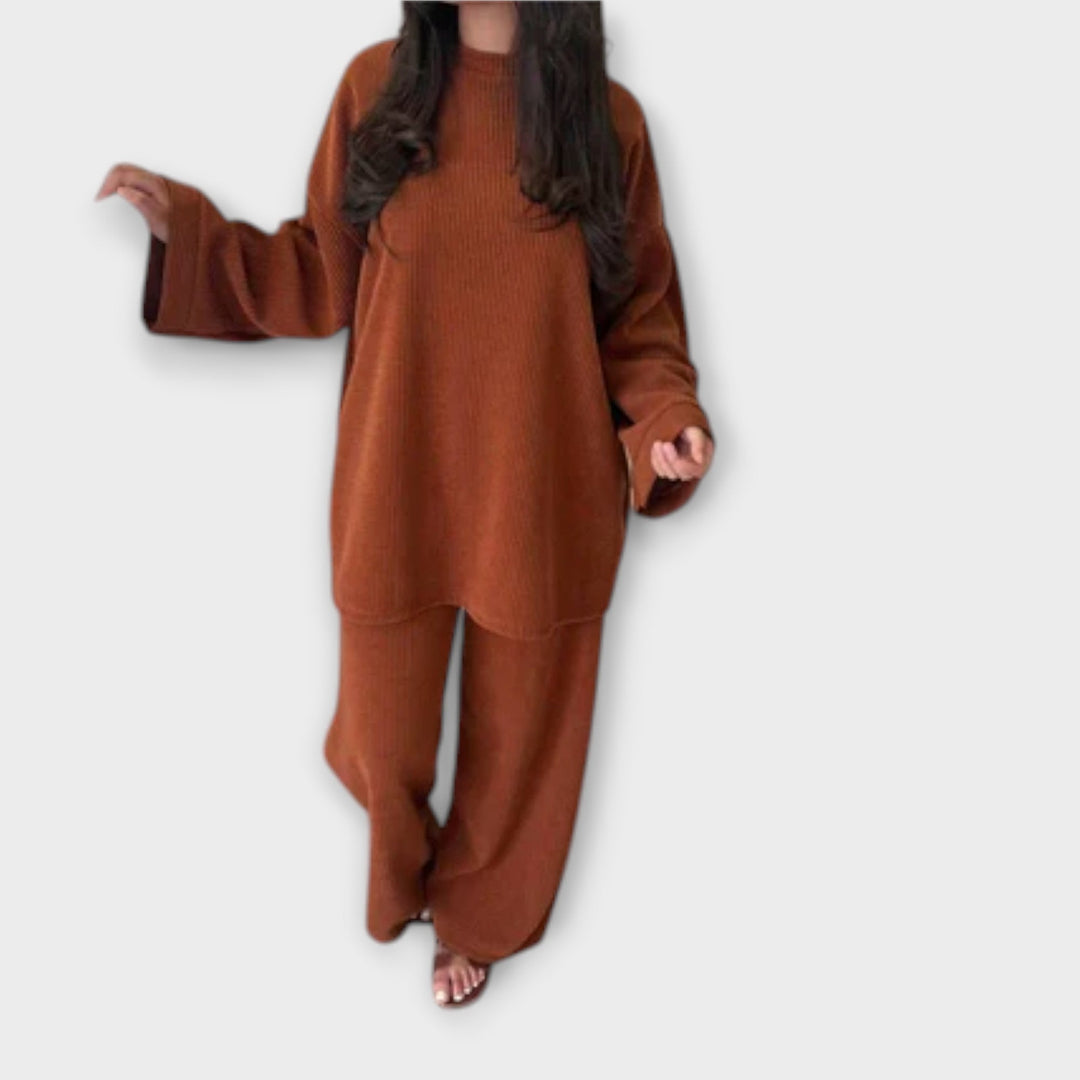 Ingrid – Oversized Ribbed Lounge Set