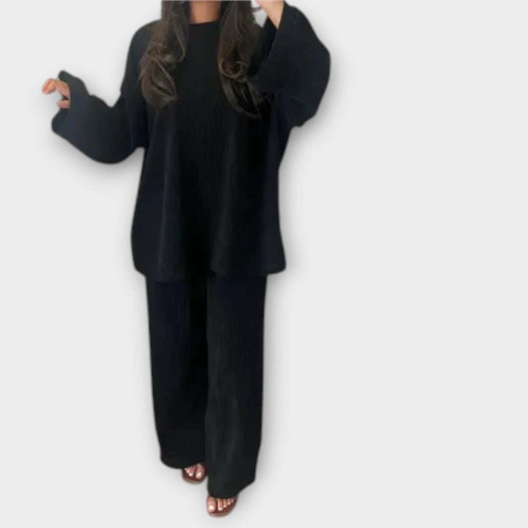 Ingrid – Oversized Ribbed Lounge Set