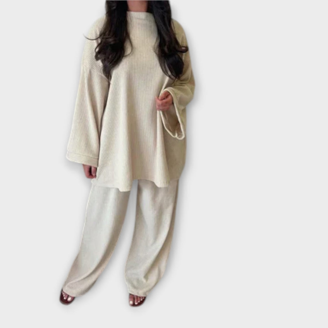 Ingrid – Oversized Ribbed Lounge Set