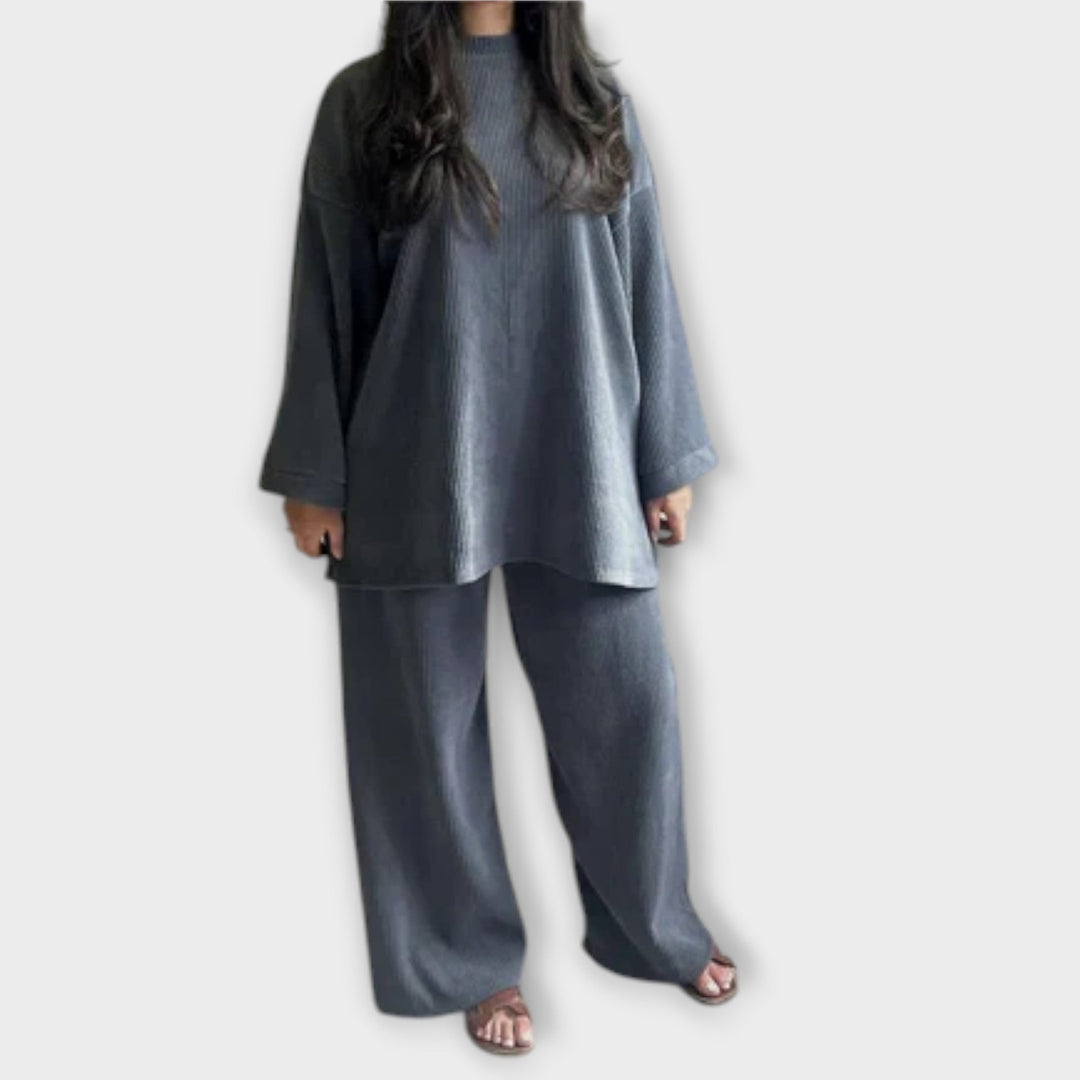 Ingrid – Oversized Ribbed Lounge Set