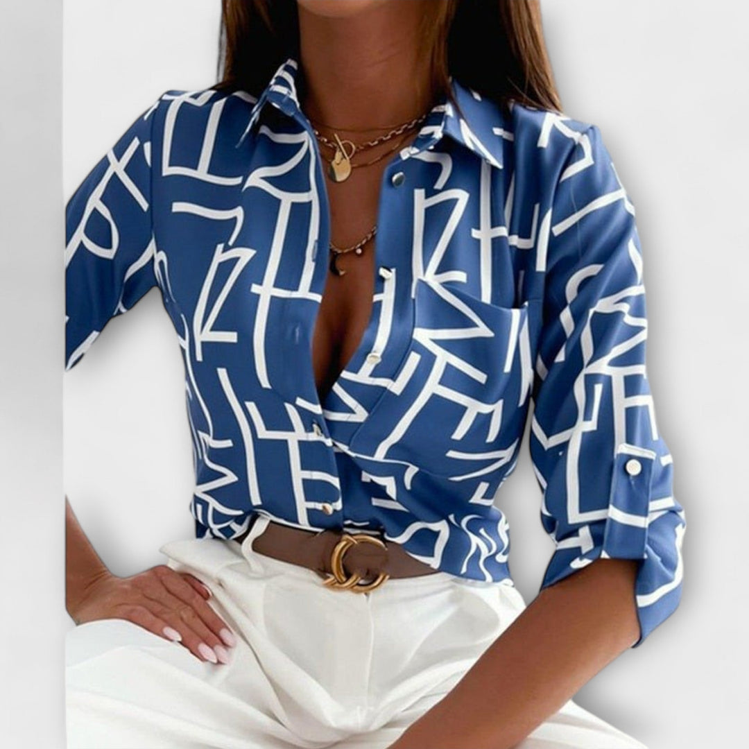 Joy | Blouse with classic collar