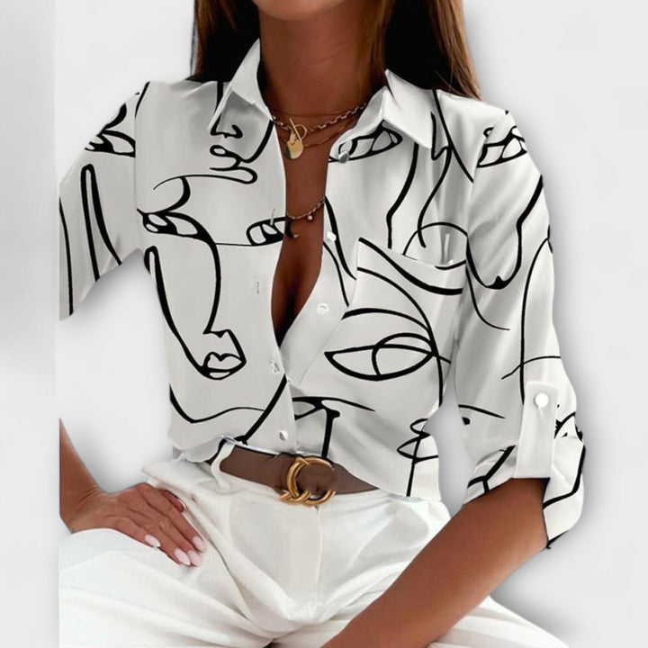 Joy | Blouse with classic collar